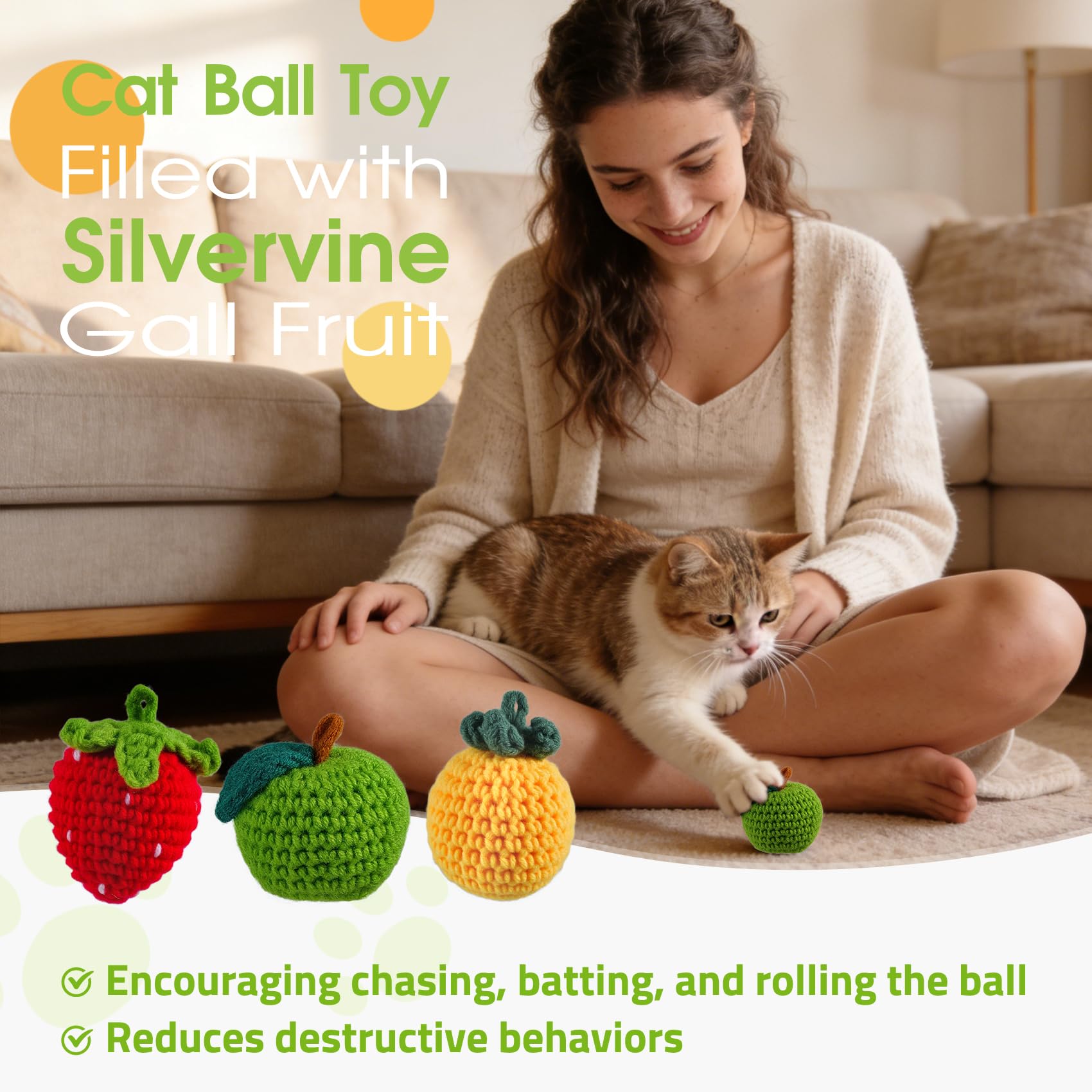 Cipsken natural silvervine scent-backed toys may help mood uplift during play.