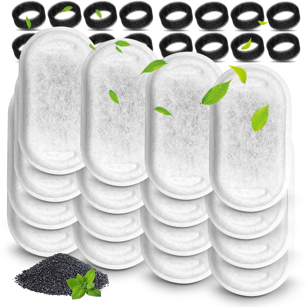 Cirfifth cat fountain filters set with 16 pieces for clean, tasty drinking water.