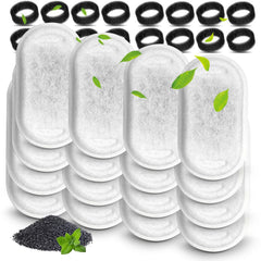 Cirfifth cat fountain filters set with 16 pieces for clean, tasty drinking water.