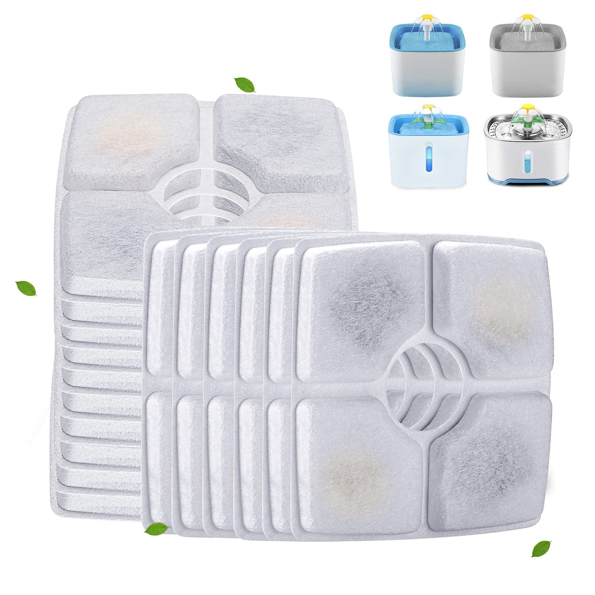 Cirfifth cat fountain filters showing three layer filtration for cleaner water