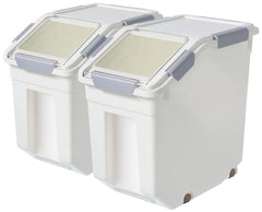 CITY BABY two-pack airtight flour container with scoop keeps pantry organized.