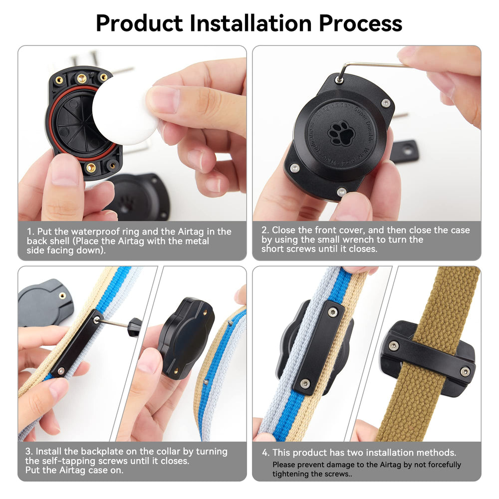 CITYWAY AirTag holder built to withstand aggressive chewing and rough play.