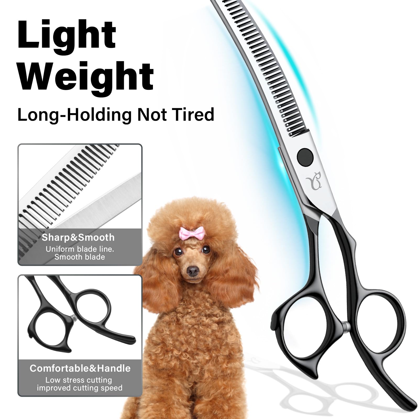CityWish chunkers shears for even fur shaping.