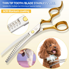 Citywish 19 cm pet comb for detangling and prepping fur