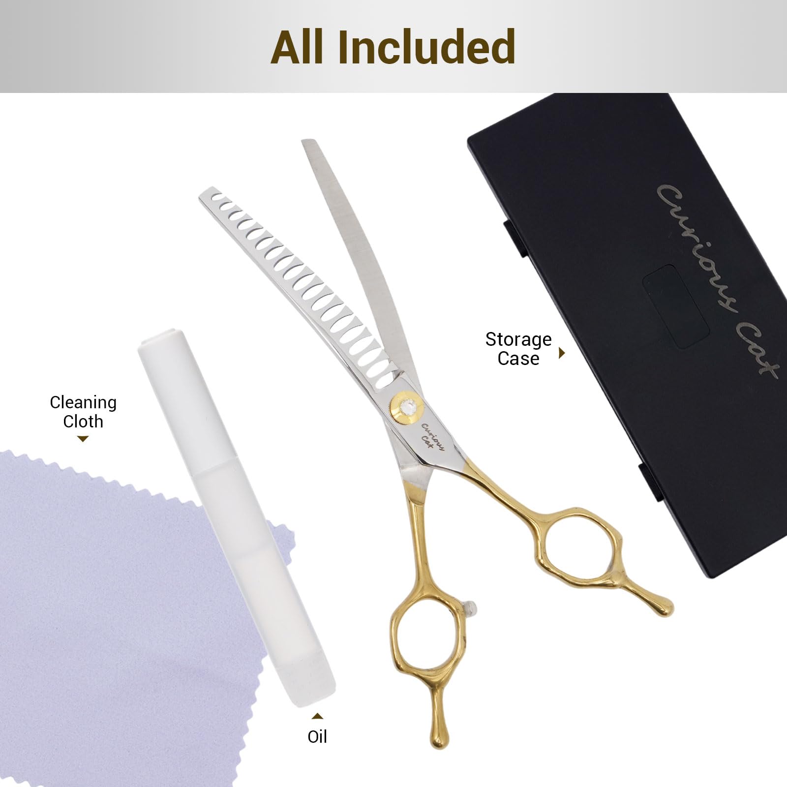 CityWish easy to use grooming scissors suited for hobbyists and pros.