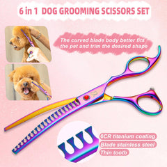Citywish thinning scissors for efficient coat thinning on dogs and cats