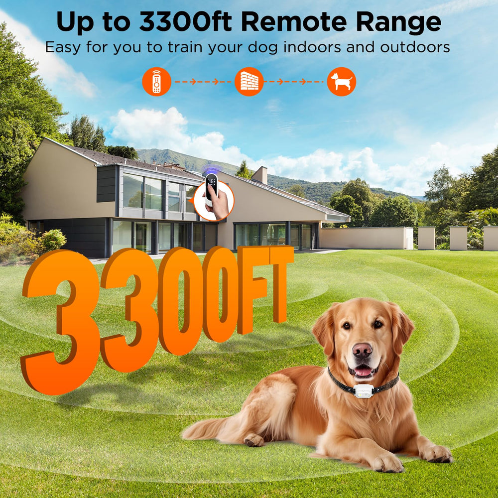 CIUZL collar demonstrates 3300 ft range for versatile outdoor training.