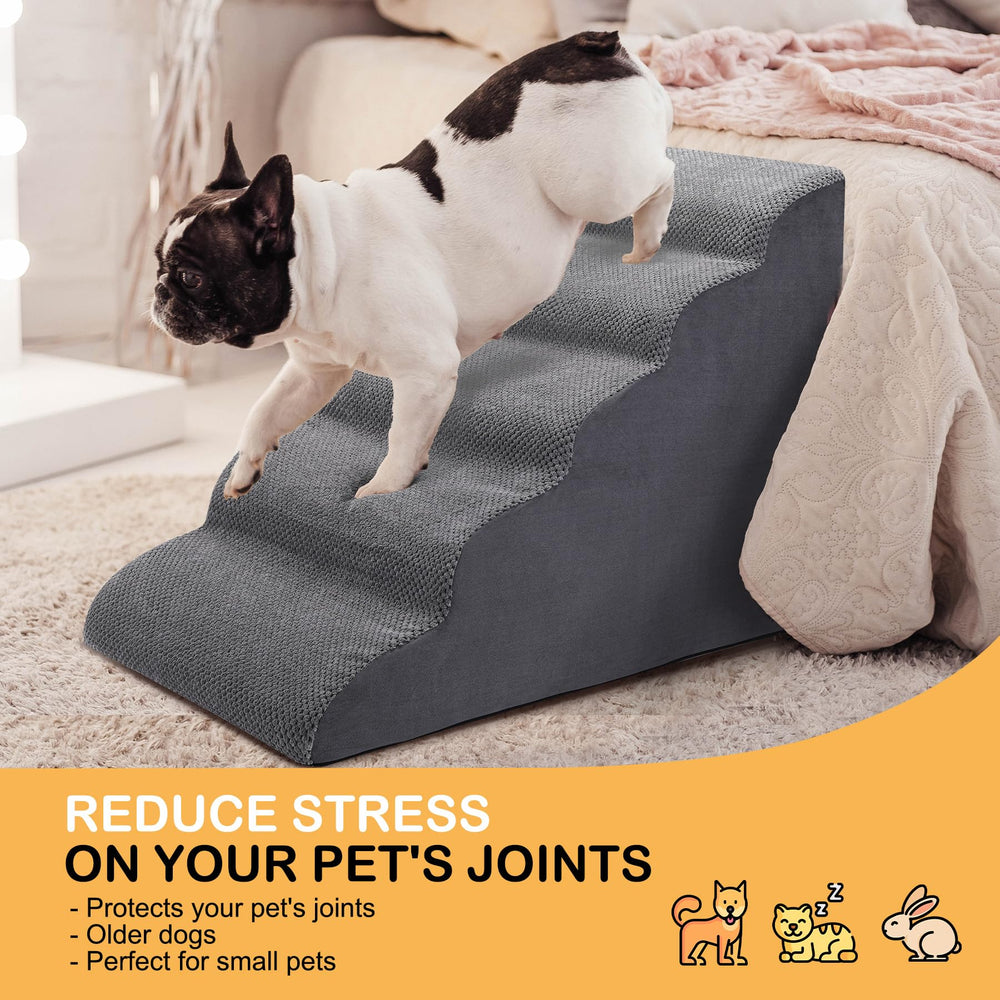 CiWiVOKi foam stairs deliver durable rebound support for small to medium pets.