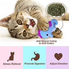 CiyvoLyeen crab catnip toy promotes kicking during solo play.