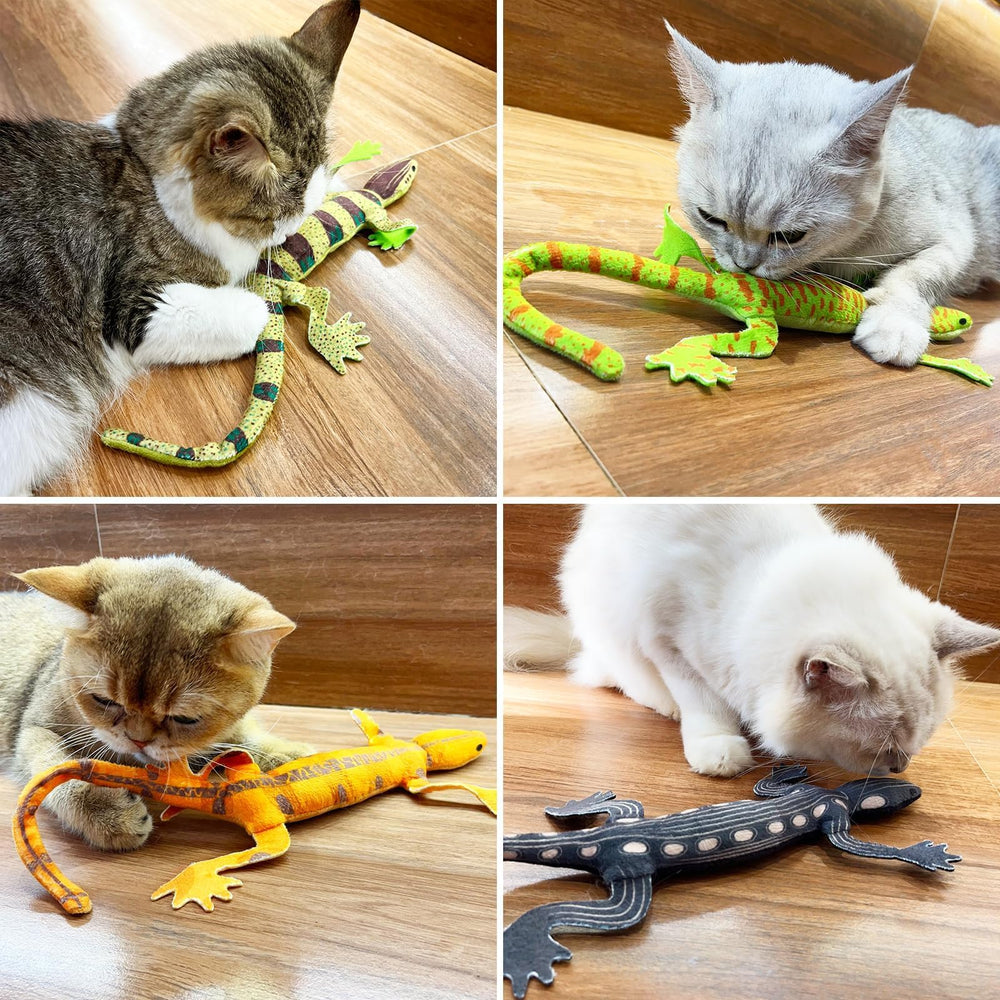 CiyvoLyeen lizard-catnip toy promotes interactive play, strengthening bond with your cat.