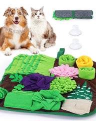 CiyvoLyeen snuffle mat succulent design shown in flatlay for enrichment