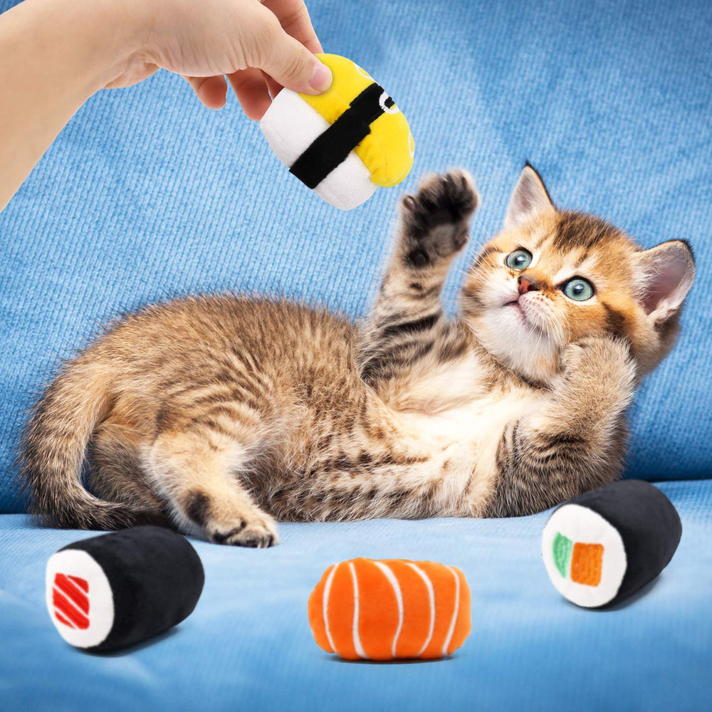ciyvolyeen sushi cat toy cucumber roll adds variety and scent stimulation