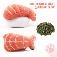 ciyvolyeen sushi cat toy shrimp roll inspires batting and active play