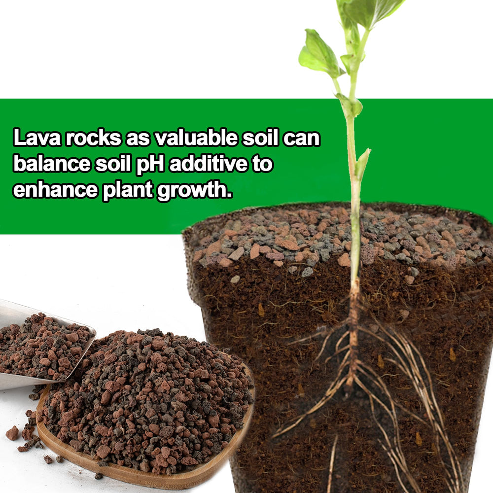 CJGQ eco-friendly lava rocks; versatile for landscaping, containers, and terrariums