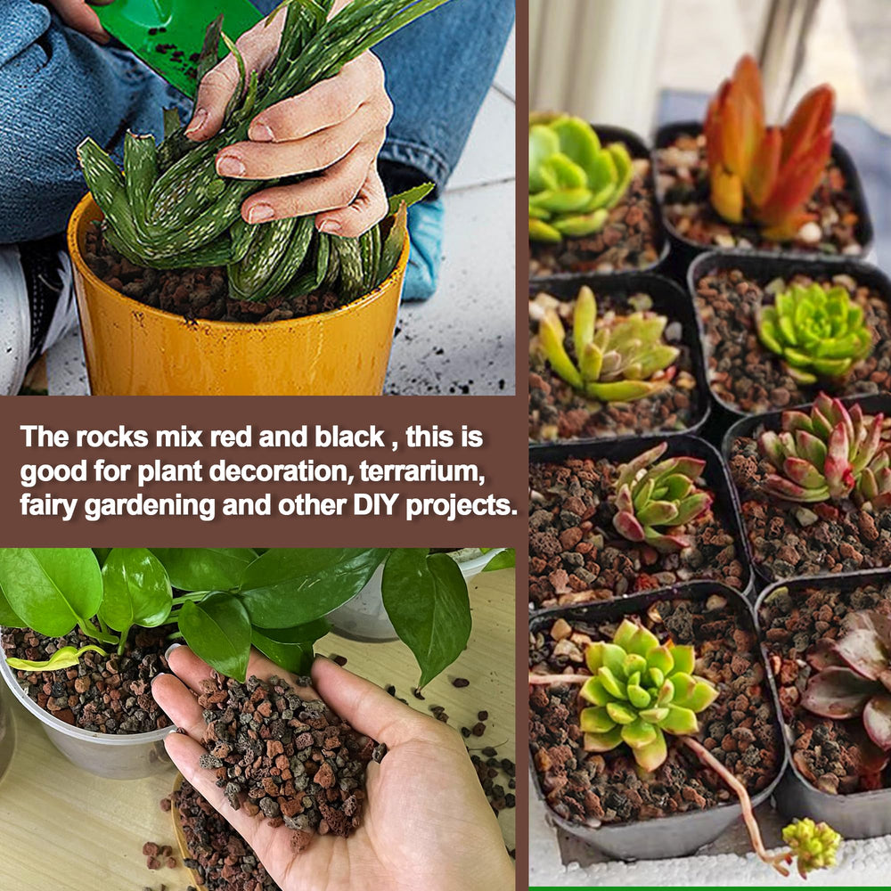 CJGQ lava rocks drainage layer; bottom layer helps prevent root rot