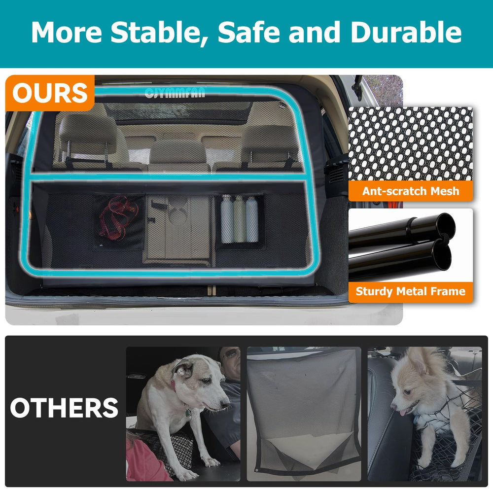 CJYMMFAN barrier offers tool-free setup for quick installation and removal.