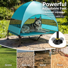 CJYMMFAN outdoor dog tent with stable feet for rugged terrain.