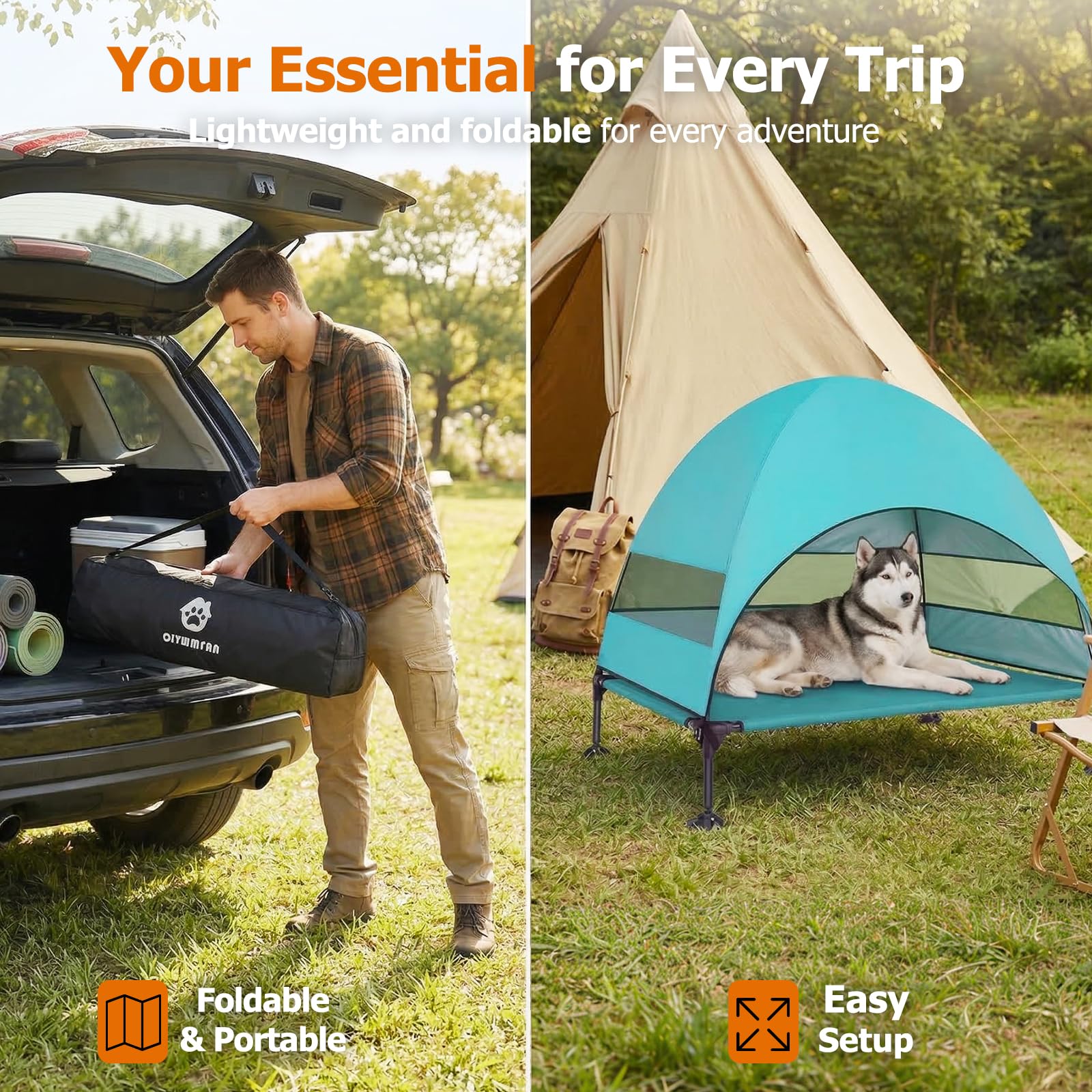 CJYMMFAN versatile cot for beach, camping, and patio use