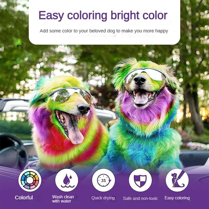 CKANDCK non-toxic pet dye with protective gloves ready for use