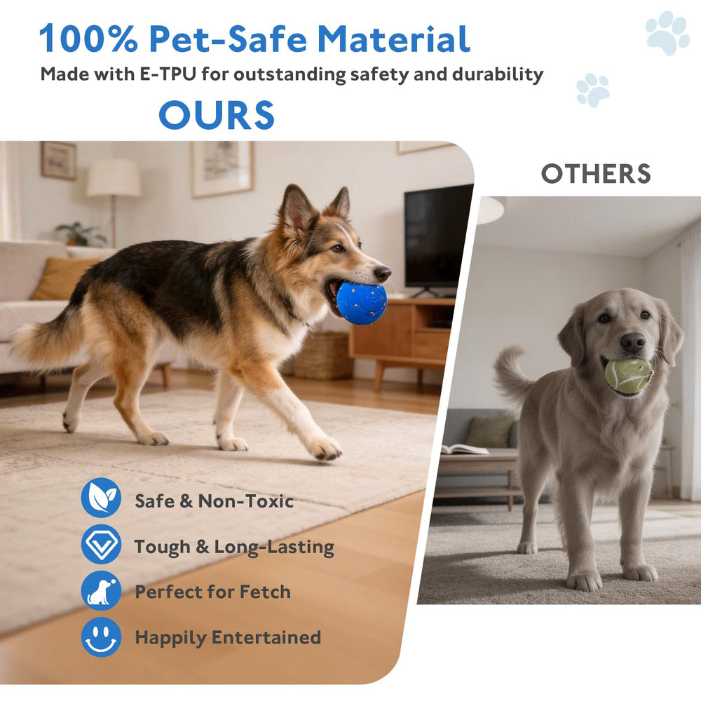 Ckin pet Smart Ball engages a dog during pool play with dynamic movement.