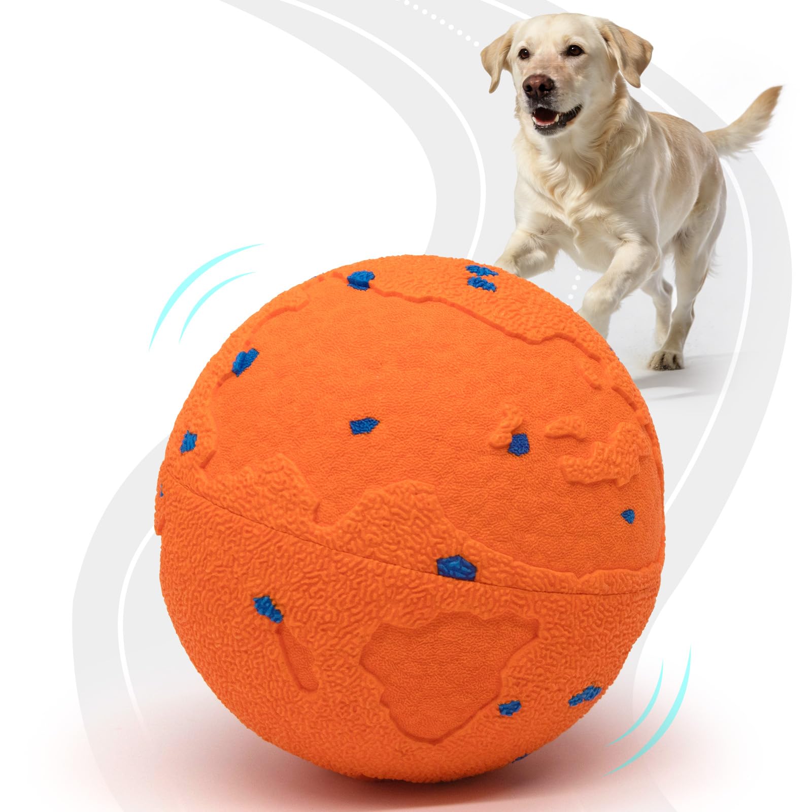 Ckin pet smart ball in use normal mode demonstrates steady movement and attention