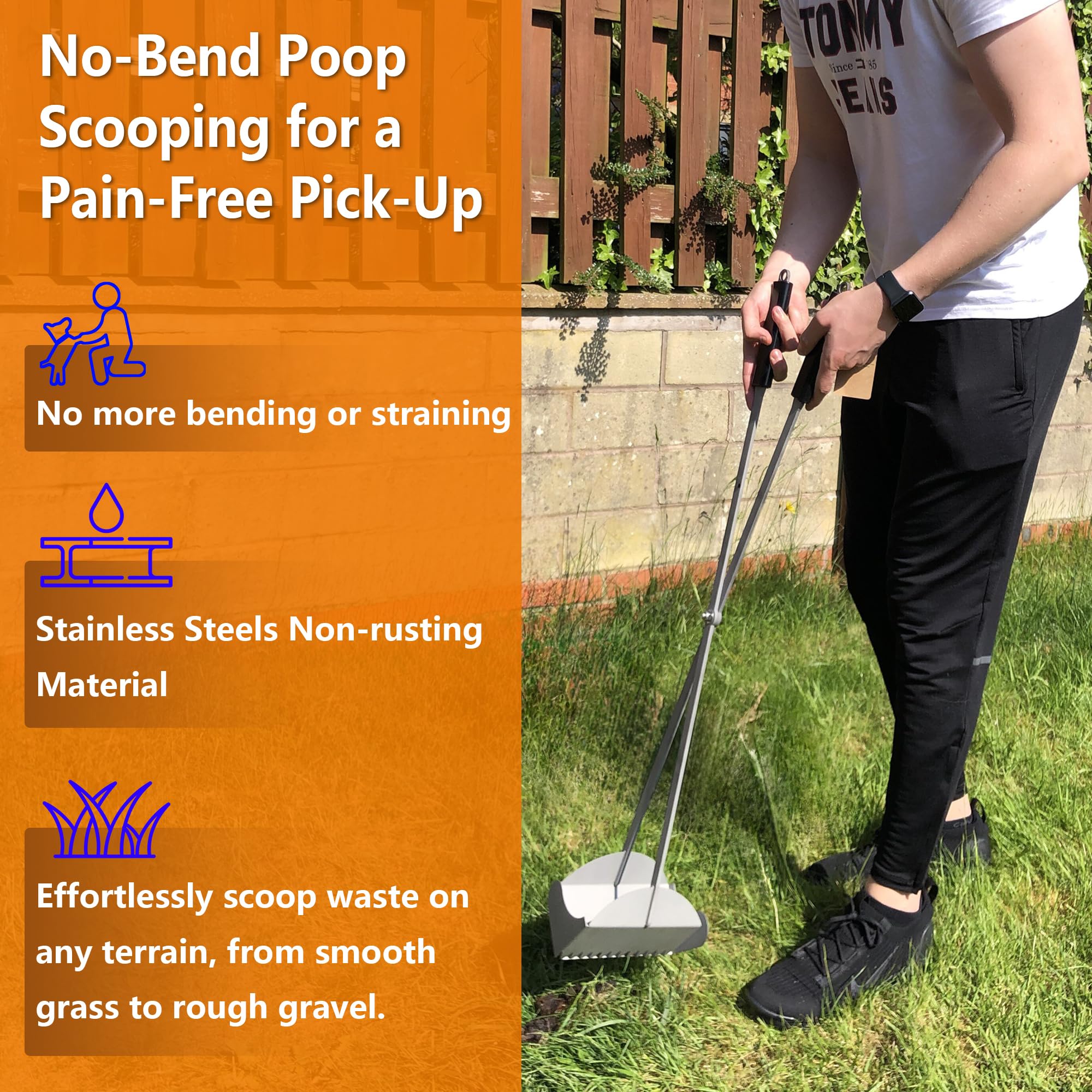 CKLT 38in long-handle scoop ideal for large dogs