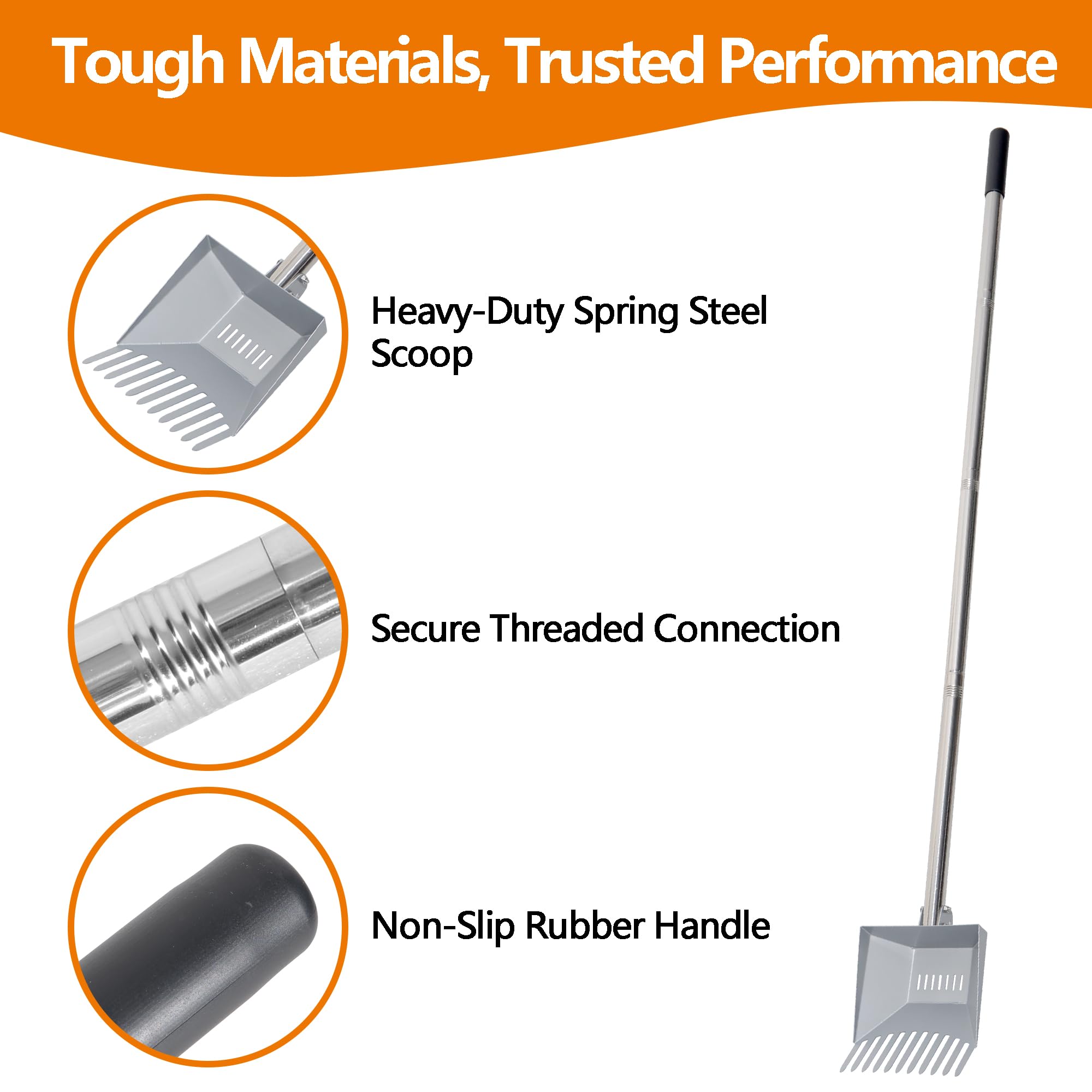 CKLT adjustable handle length helps tailor reach for different tasks and users