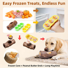 ClariVora silicone-molds dog toy with 6 cavities for quick frozen snacks.