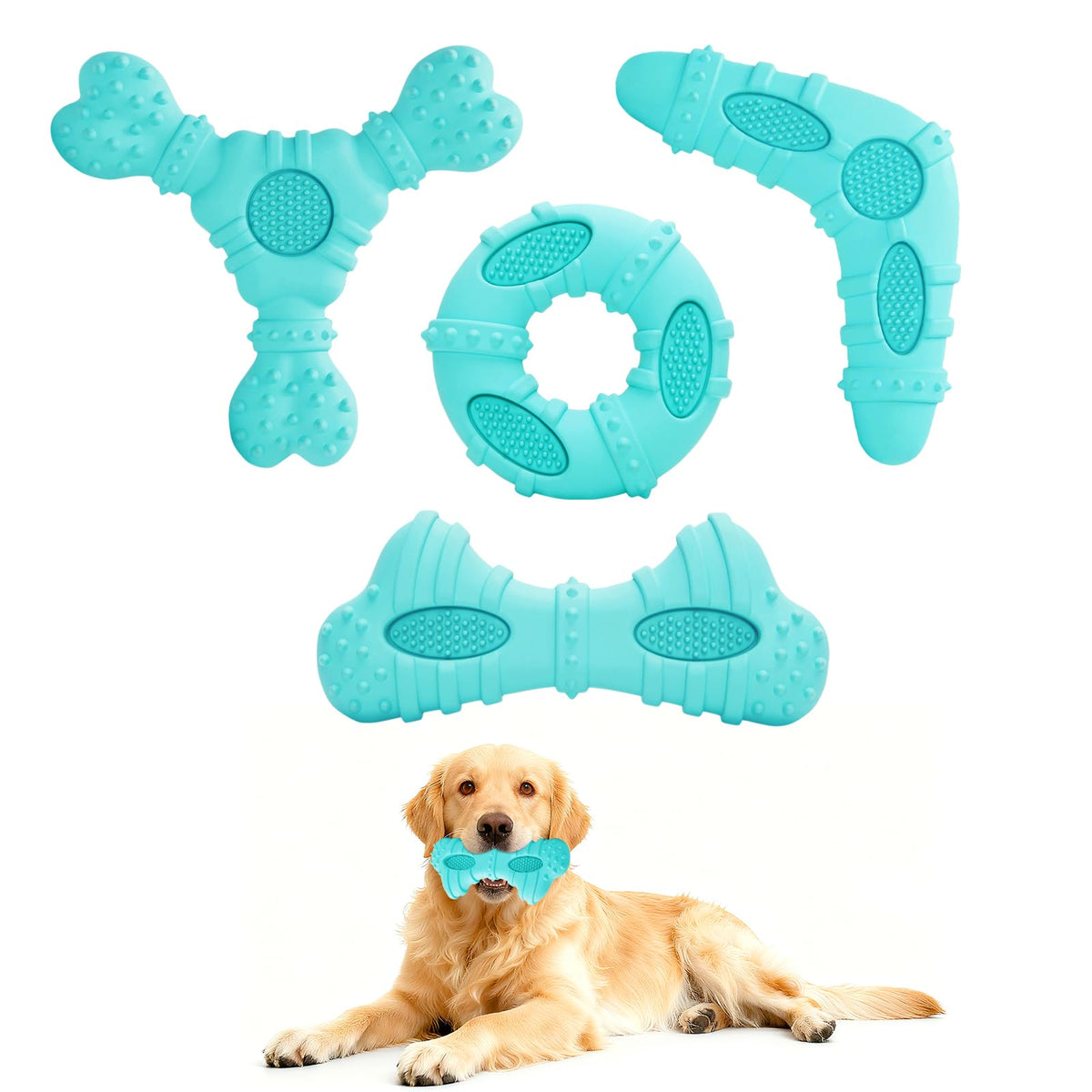 ClawClawHome ring chew toy for teething and gum massage.