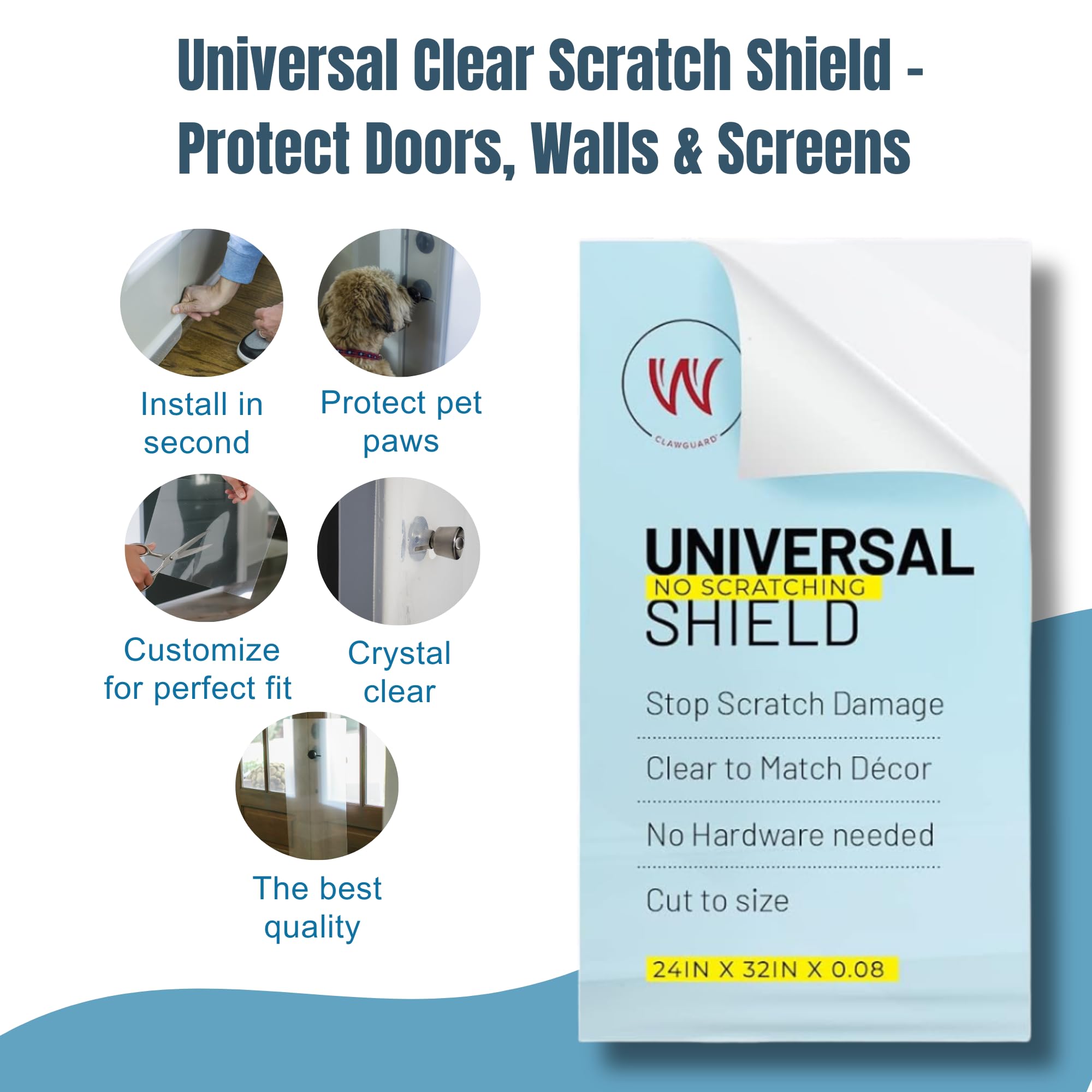 CLAWGUARD Plexiglass Shield furniture protector guards chairs and dressers from claws.