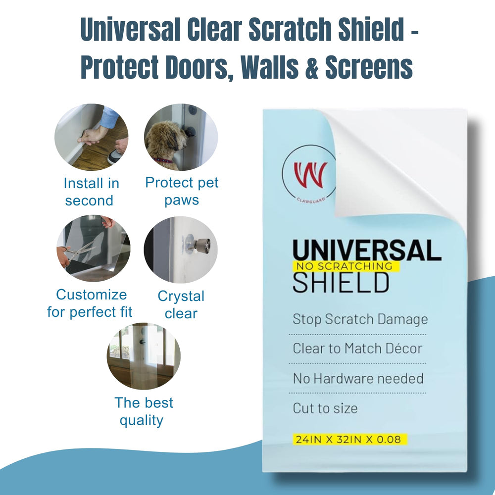 CLAWGUARD Plexiglass Shield furniture protector guards chairs and dressers from claws.