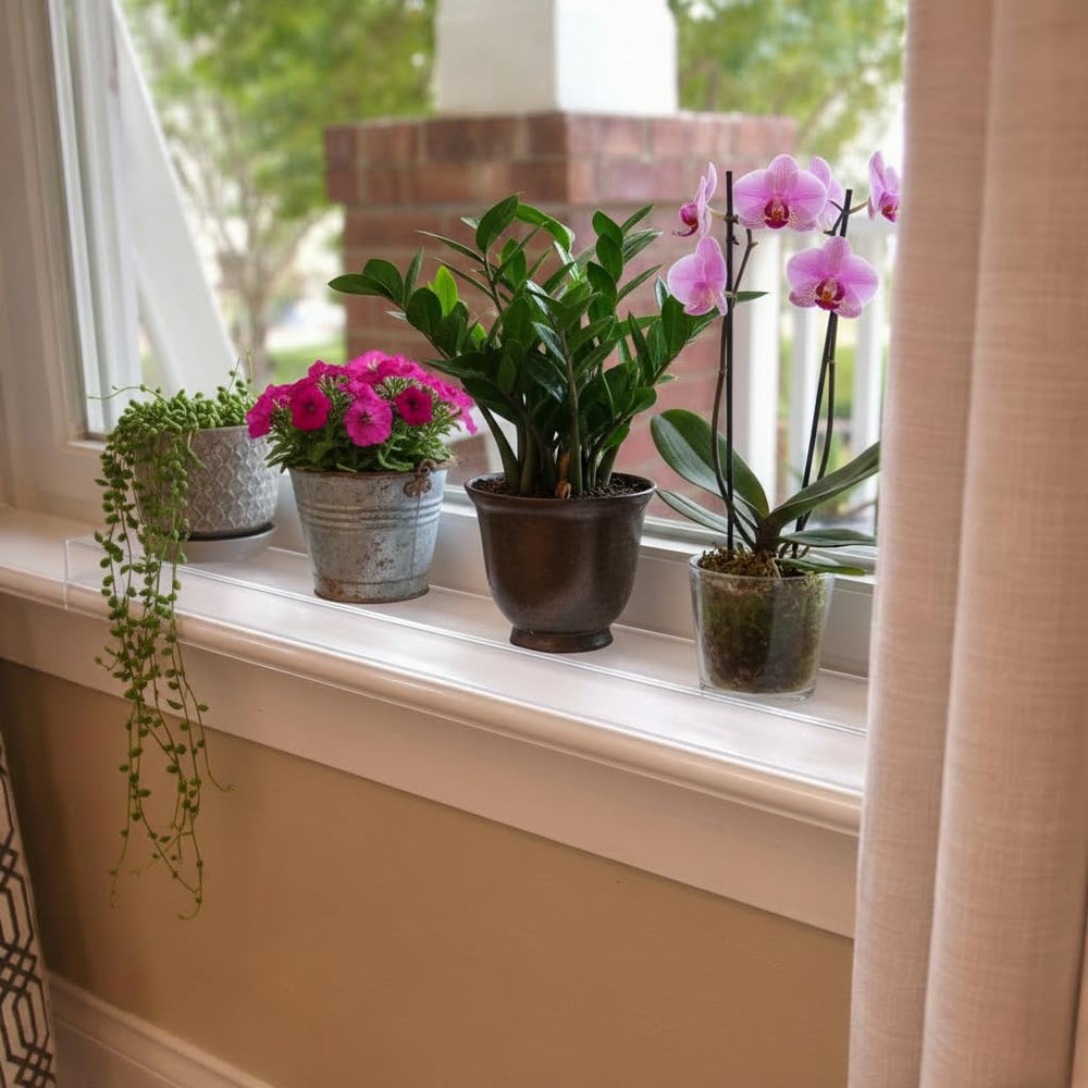 CLAWGUARD recyclable Plexiglass protection for sills and ledges.
