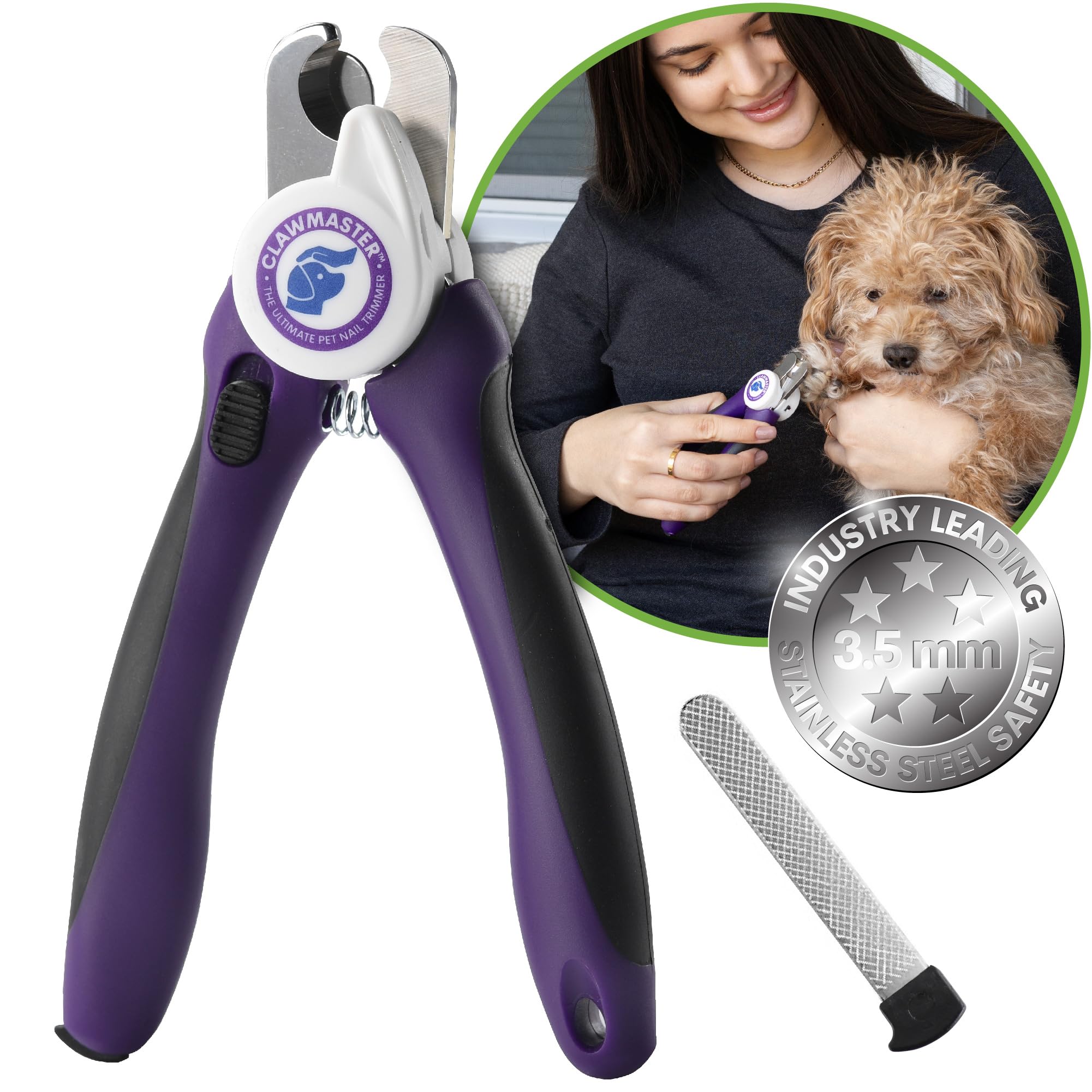ClawMaster pet nail trimmer suitable for dogs and cats of all sizes