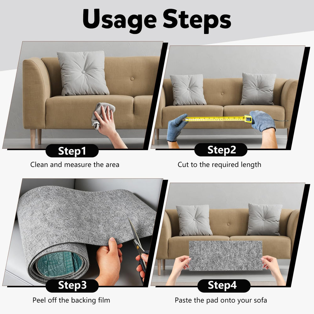 Clawvana horizontal sofa protector shields the front edge of the sofa.