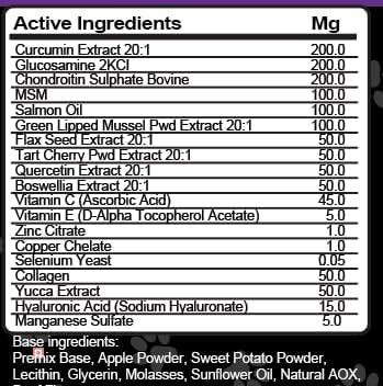 Clean Pets tart cherry boswellia dogs digestive and joint care.