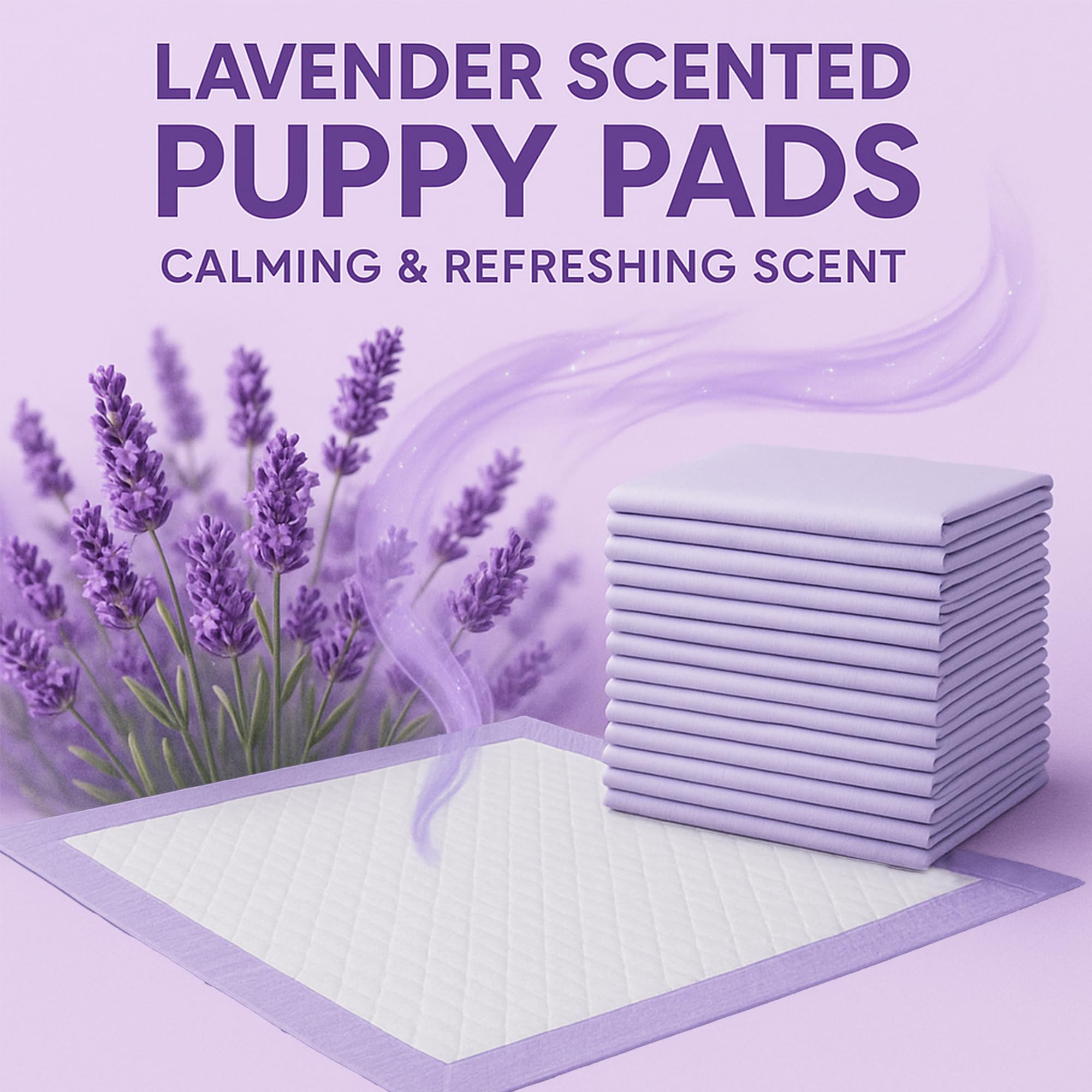 CLEAN SPACES pad cross-section highlights fast absorption for leaks and accidents