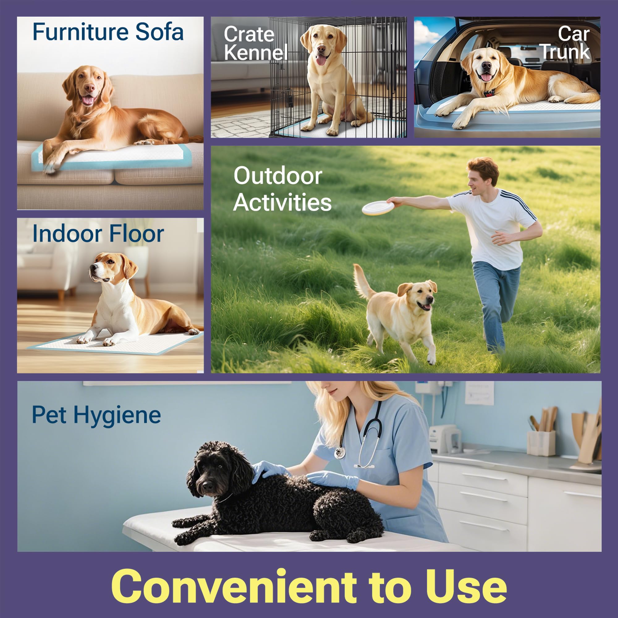 CLEAN SPACES ideal for potty training, nighttime use, and indoor protection