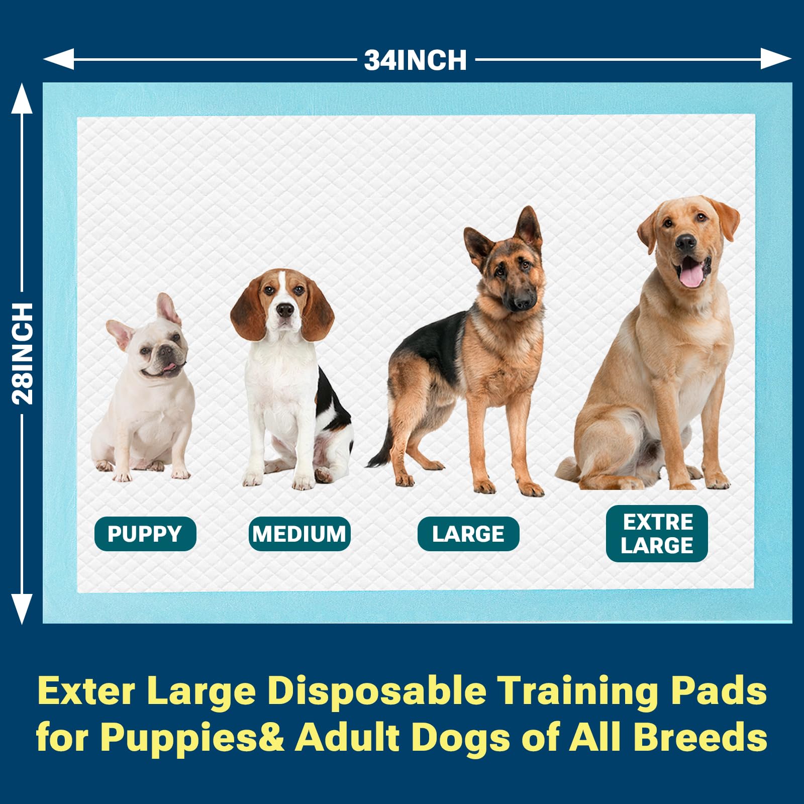 CLEAN SPACES Bed protection puppy pad ideal for medical or home use.