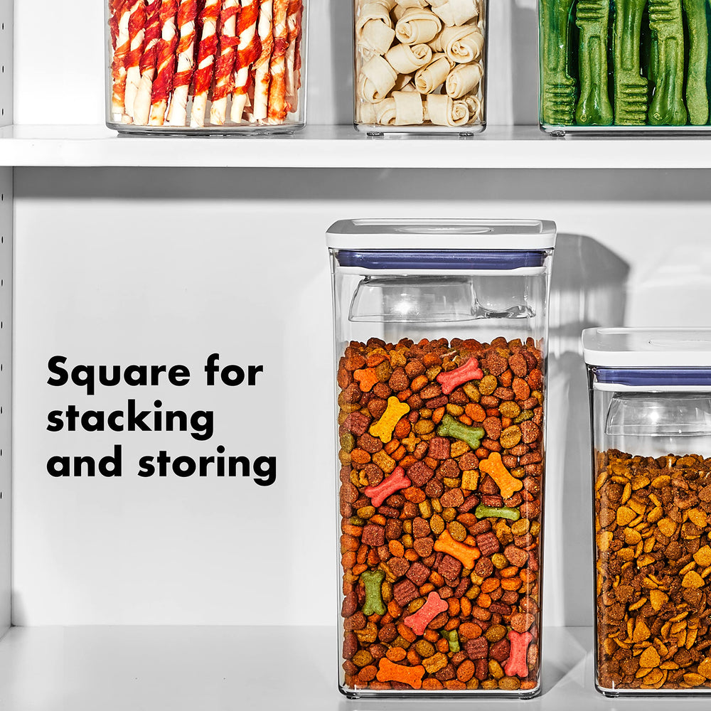 Clear, BPA-free container lets you view contents at a glance.