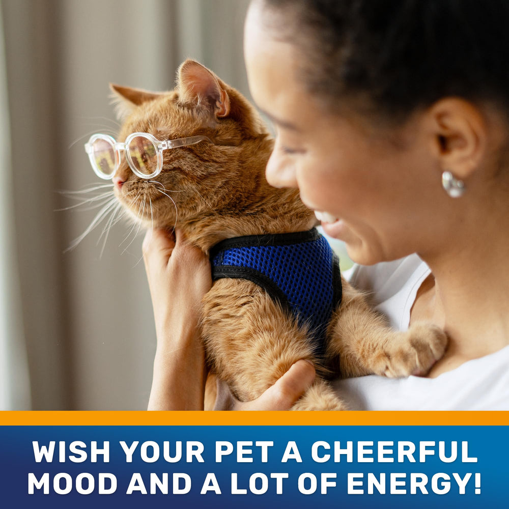 Happy pets enjoying routine with Clear Max probiotics.