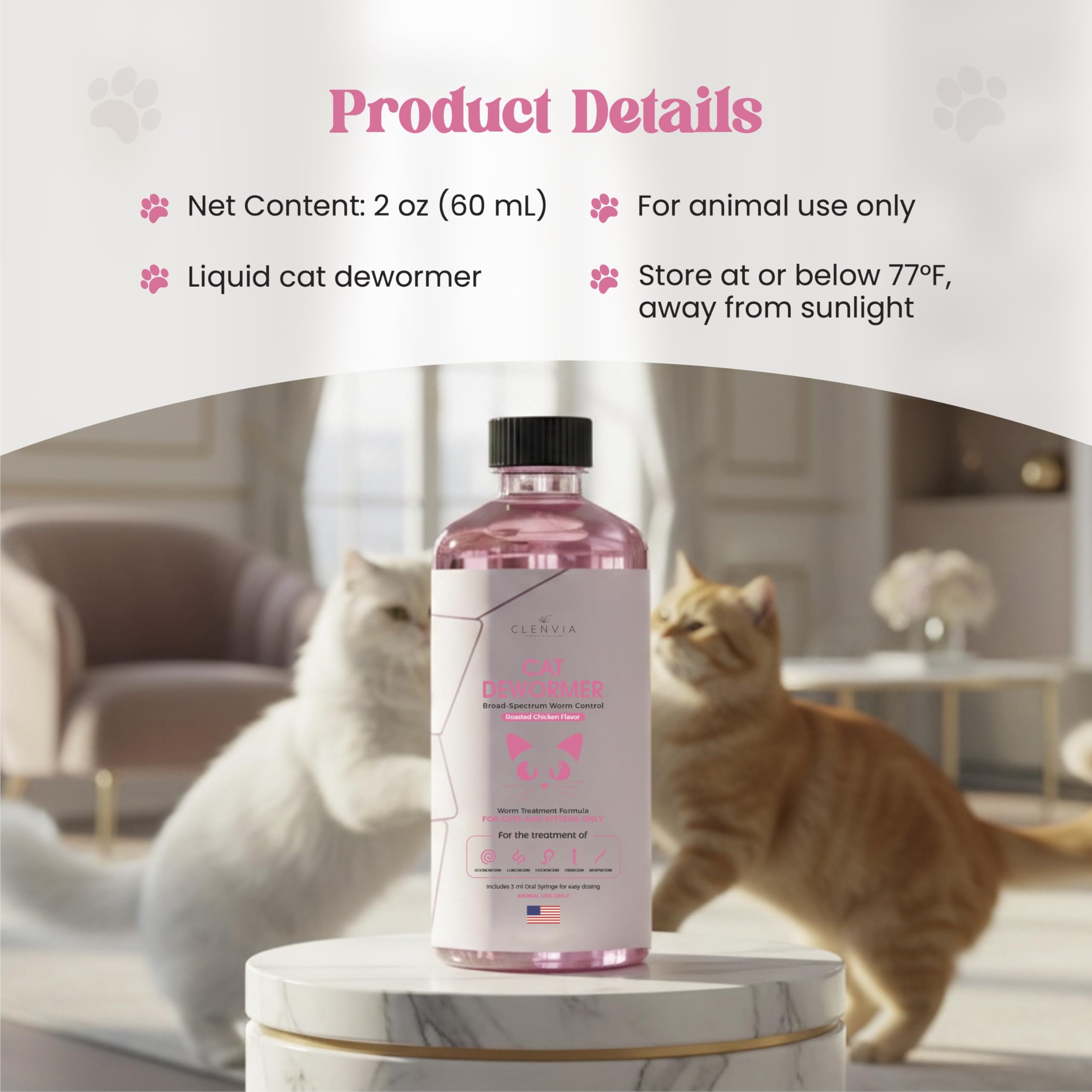 CLENVIA Compact 60 ml bottle preserving freshness and easy storage