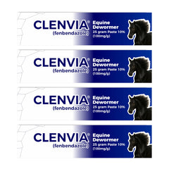 CLENVIA Horse Paste 10% packaging shown for easy, stress-free dosing in the barn