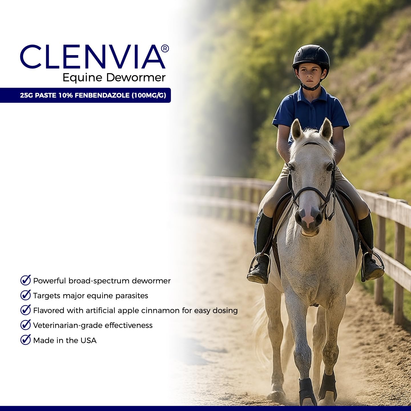 CLENVIA 25g syringes with clear dosing marks for accurate administration