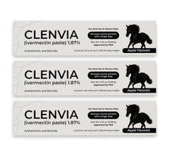 CLENVIA horse paste apple-flavored gel eases administration and palatable for horses.