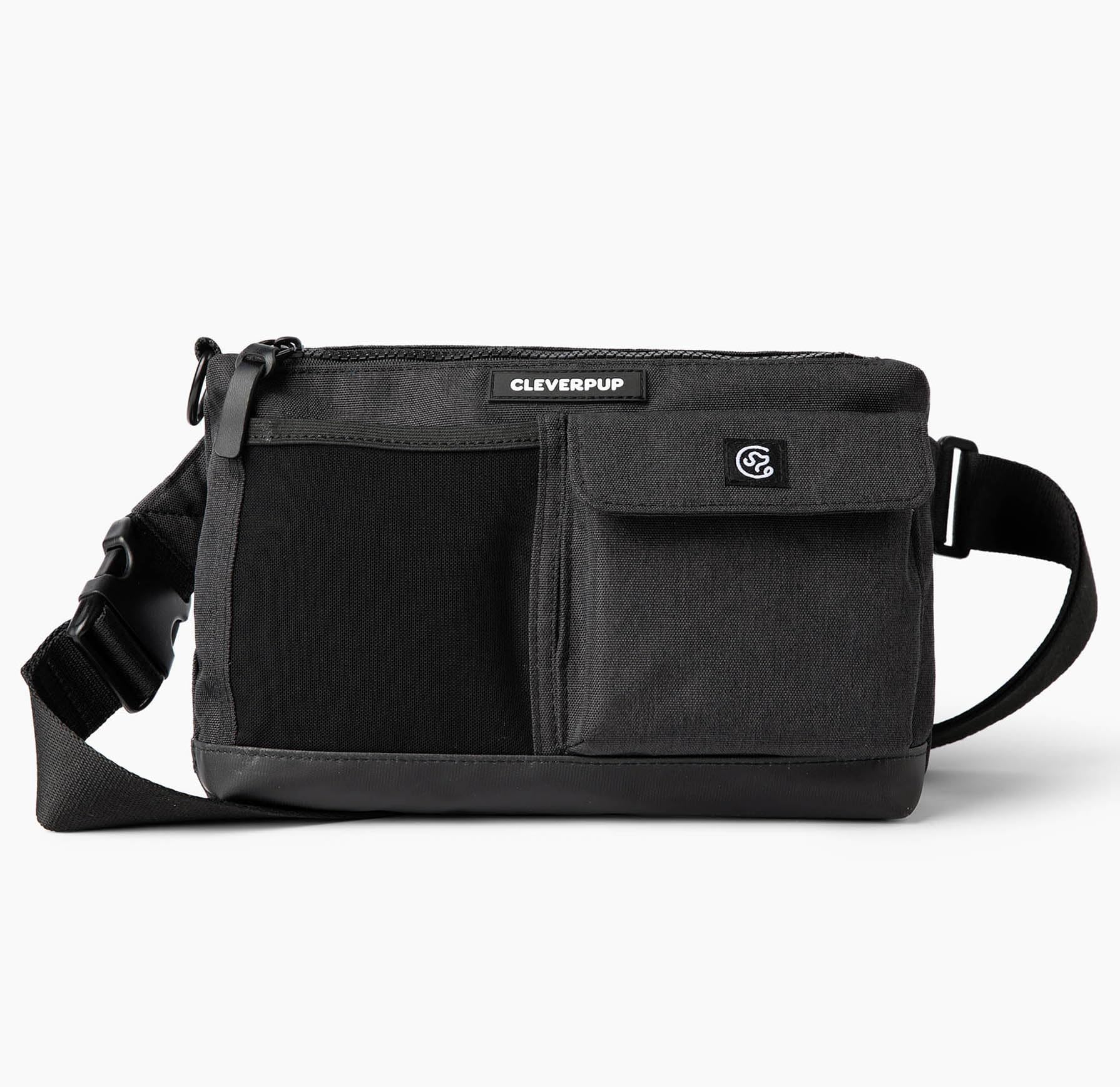 Cleverpup sling bag phone pocket keeps your device reachable during walks.