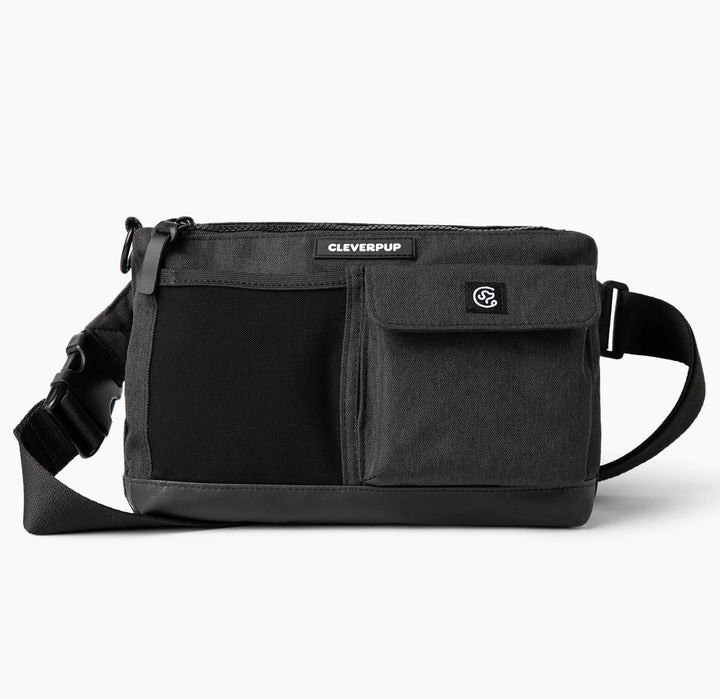Cleverpup sling bag phone pocket keeps your device reachable during walks.