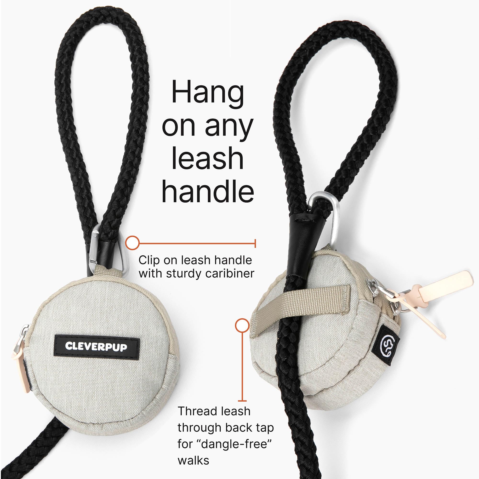 Cleverpup Snackpack compact size is ideal for travel and daily use.