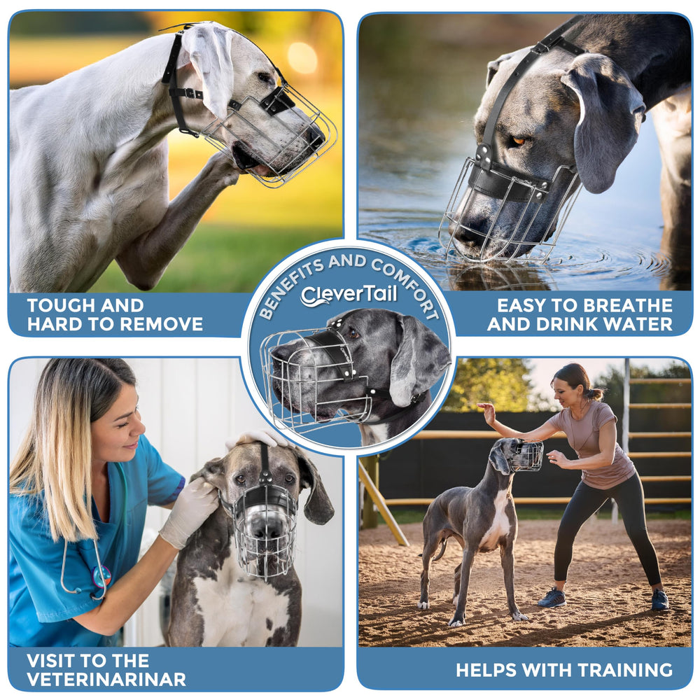 CleverTail muzzle made with safe premium materials for long-lasting use.