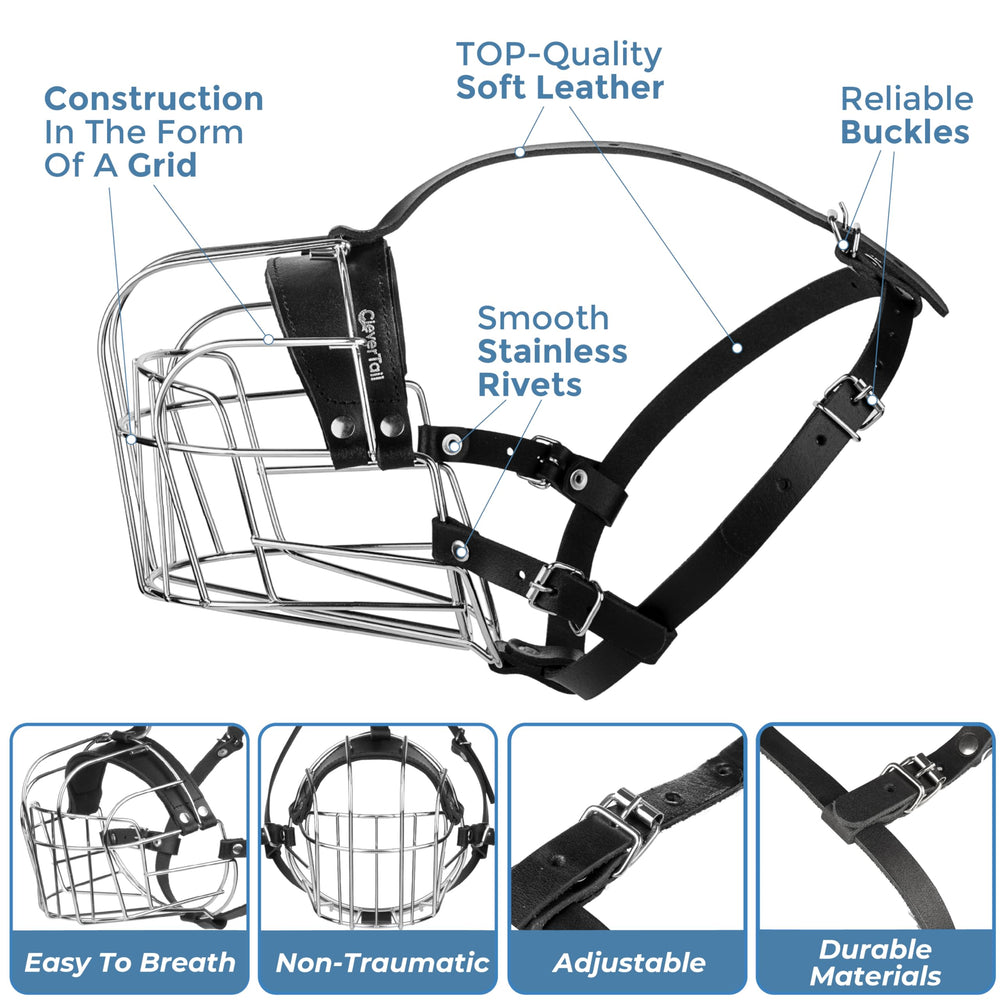 CleverTail basket design emphasizes breathable, comfortable use for dog moderation.