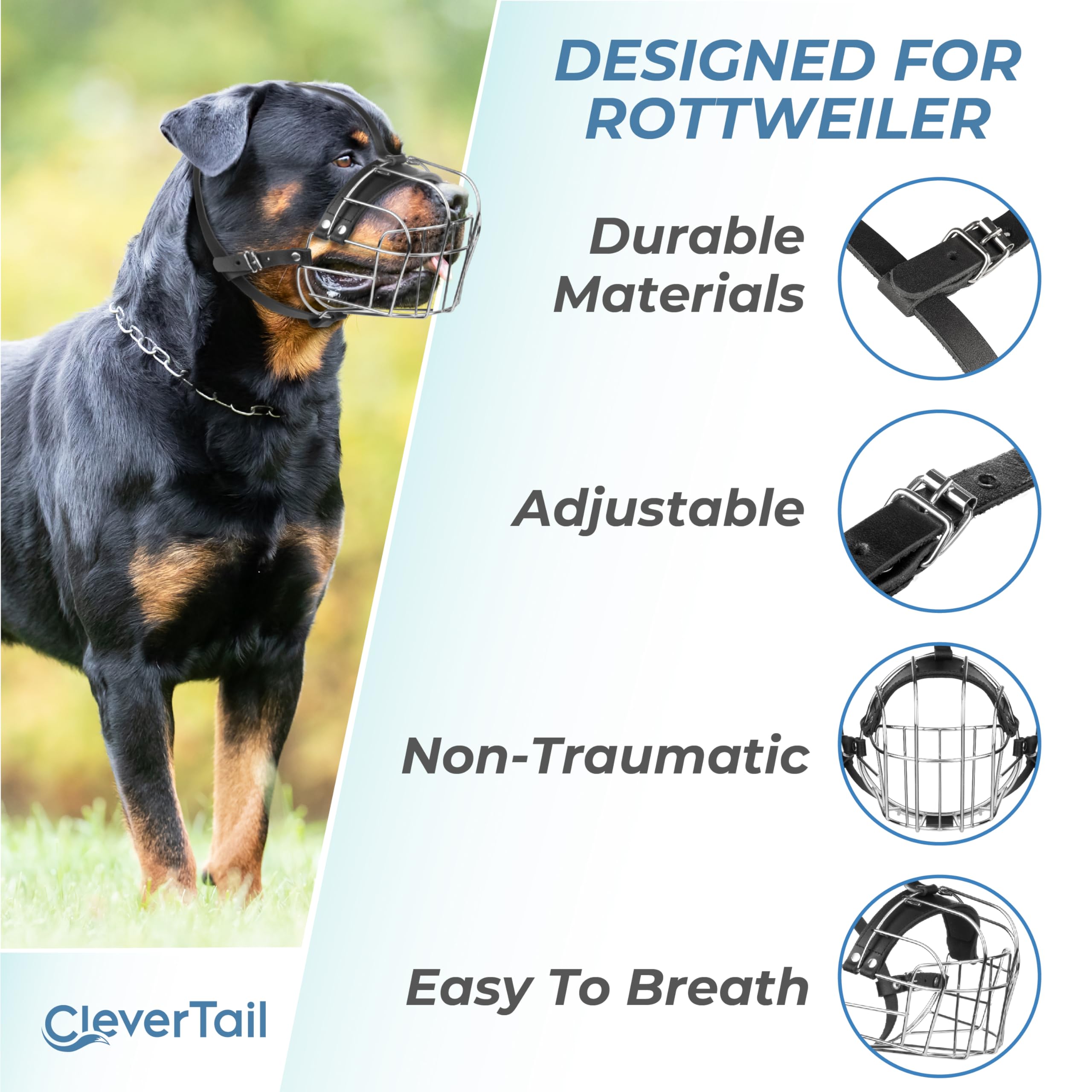 CleverTail breathing and water access feature supports drinking during wear.